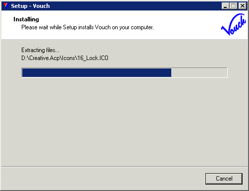 And the installation process copies files onto installation drive...
